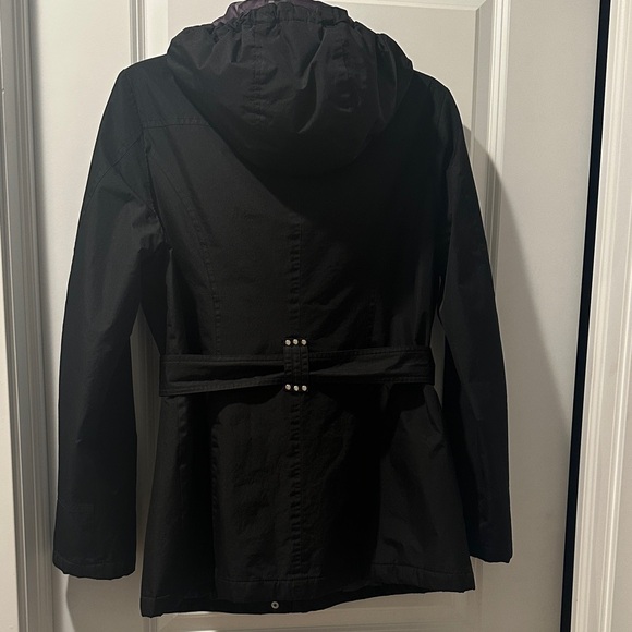 Weather Tamer-Black Utility Jacket with Hood - Picture 4 of 6